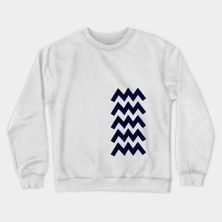 The navy jagged line Crewneck Sweatshirt